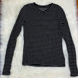 American Eagle ribbed long sleeve.